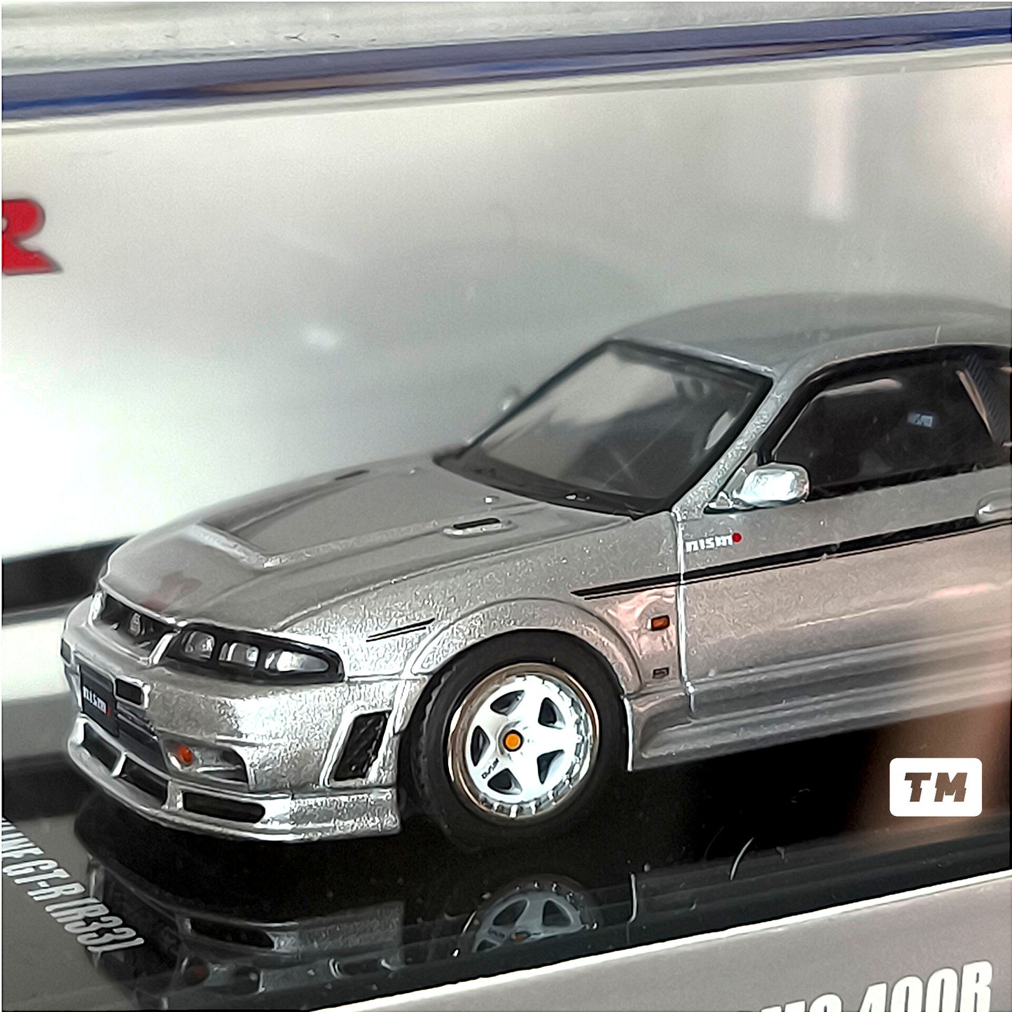 Inno64 Nissan Skyline GT-R R33 Nismo 400R Silver 1/64 Diecast
