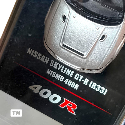 Inno64 Nissan Skyline GT-R R33 Nismo 400R Silver 1/64 Diecast