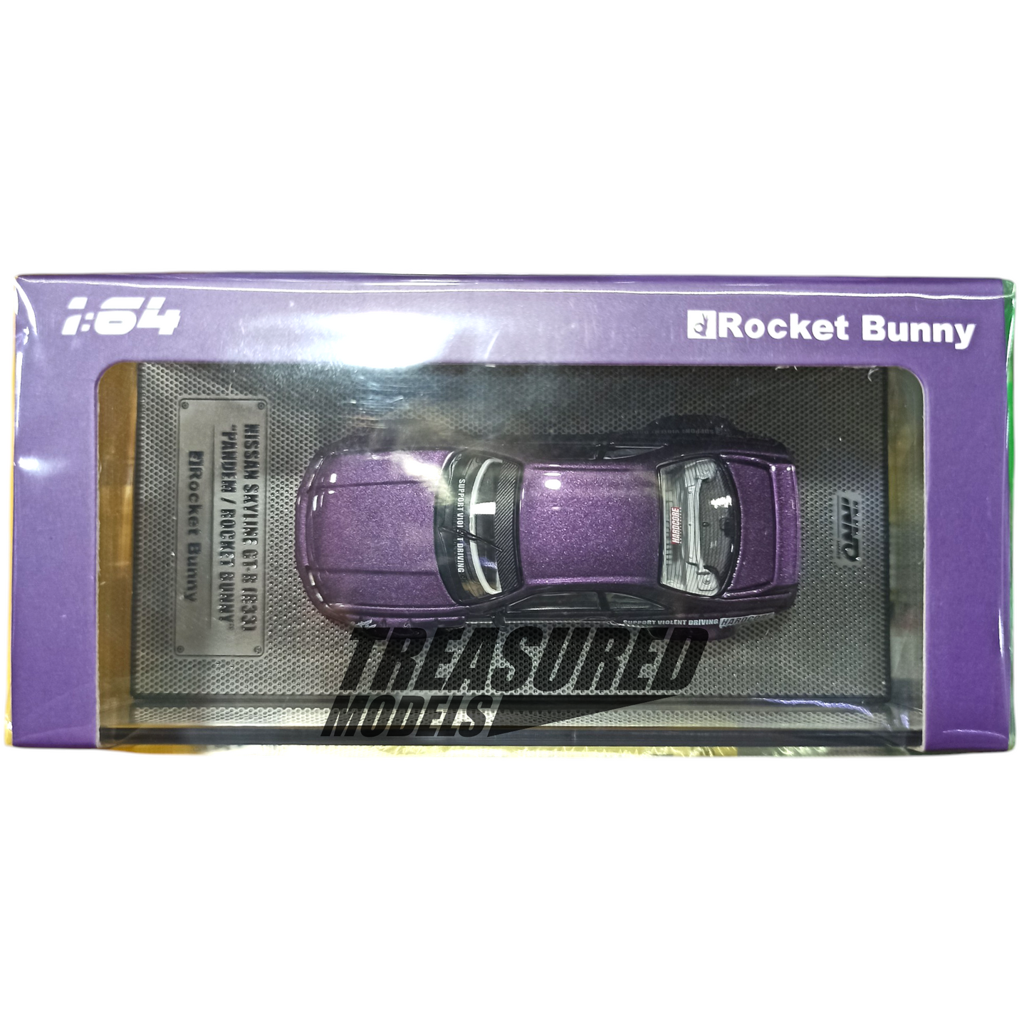 Inno64 Nissan Skyline GT-R R33 Pandem Rocket Bunny Purple 1/64 Die Cast