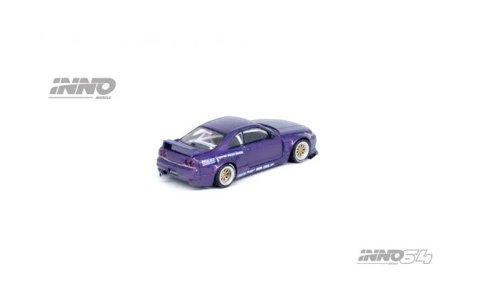 Inno64 Nissan Skyline GT-R R33 Pandem Rocket Bunny Purple 1/64 Die Cast