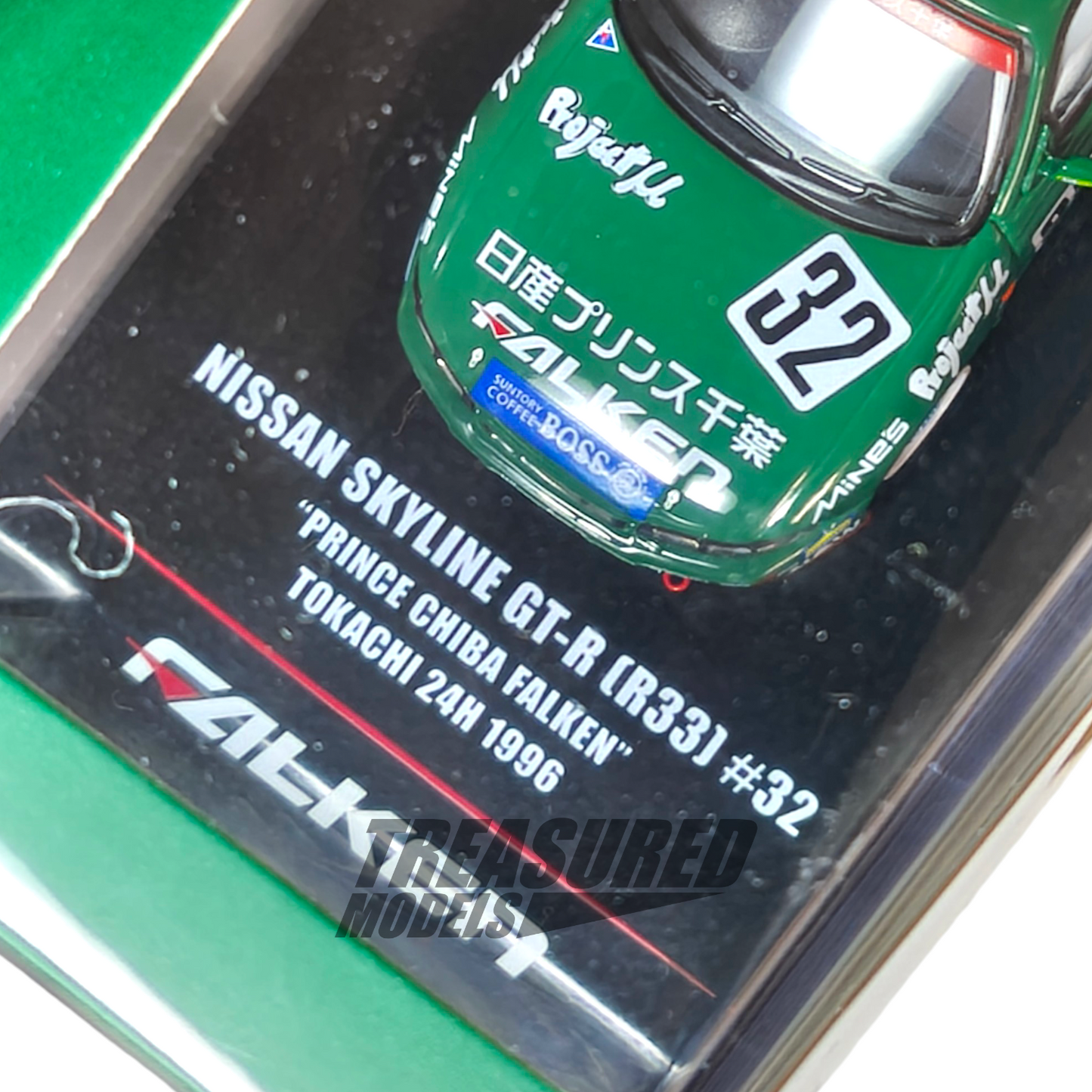 Inno64 Nissan Skyline GT-R R33 Prince Chiba Falken N1 Super Endurance Series Tokachi 24H 1996 IN64-R33R-N1S96 1/64 Die Cast
