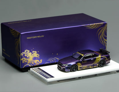 [TAS2026] MotorHelix Nissan Skyline GT-R R34 Customized TAS 2026 1/64 Diecast