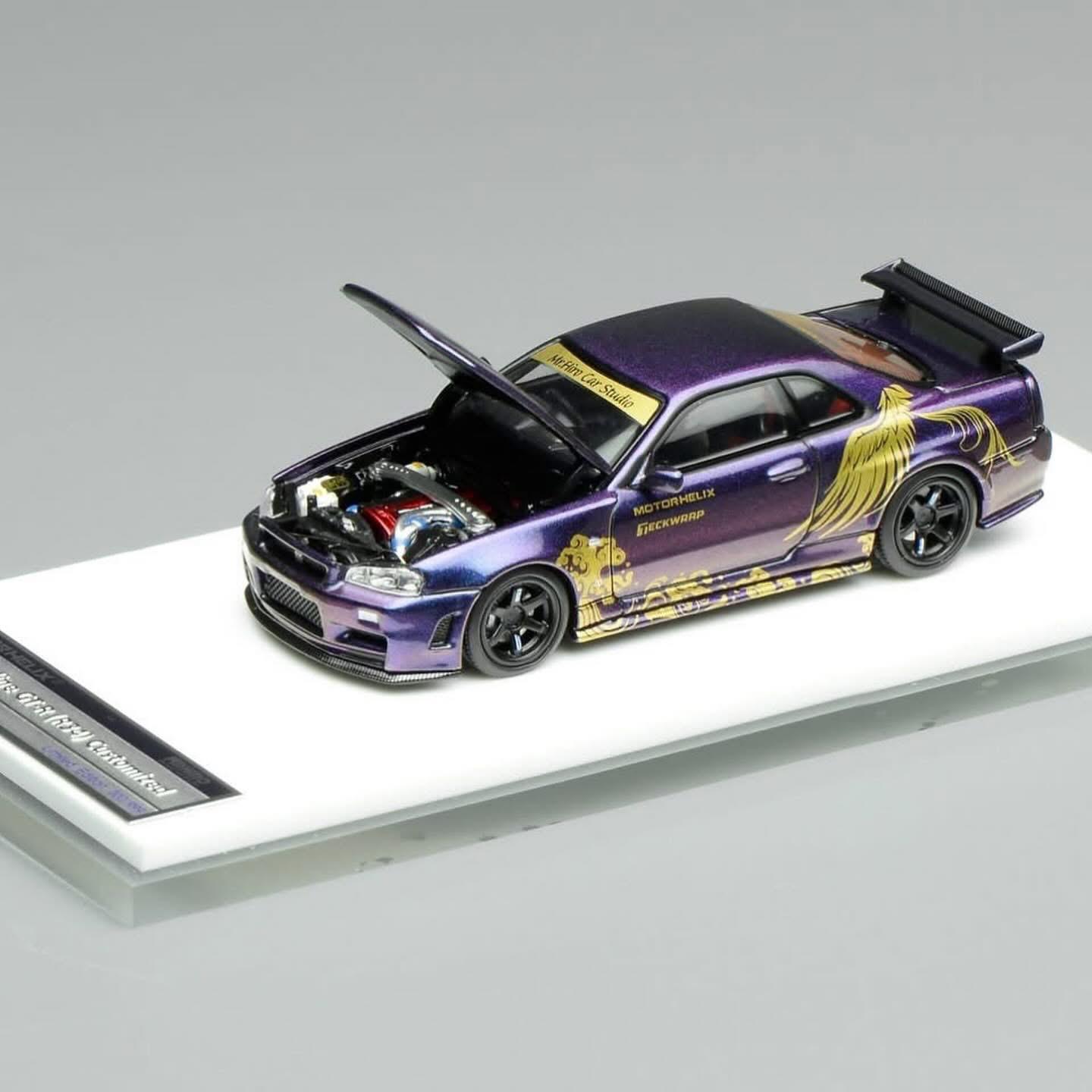 [TAS2026] MotorHelix Nissan Skyline GT-R R34 Customized TAS 2026 1/64 Diecast