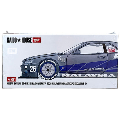 MDX2026 3pcs Set Mini GT Toyota Supra Mazda RX7 + Kaido House R34 FFR 1/64 Diecast