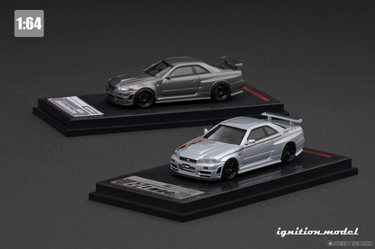 *Pre-Order* Ignition Model Nissan Skyline GT-R R34 Z-Tune Silver 1/64 Die Cast