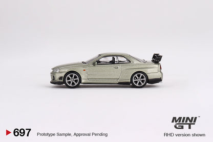 Mini GT Nissan Skyline GT-R R34 Tommykaira R-z Millenium Jade MGT00697 1/64 Die Cast