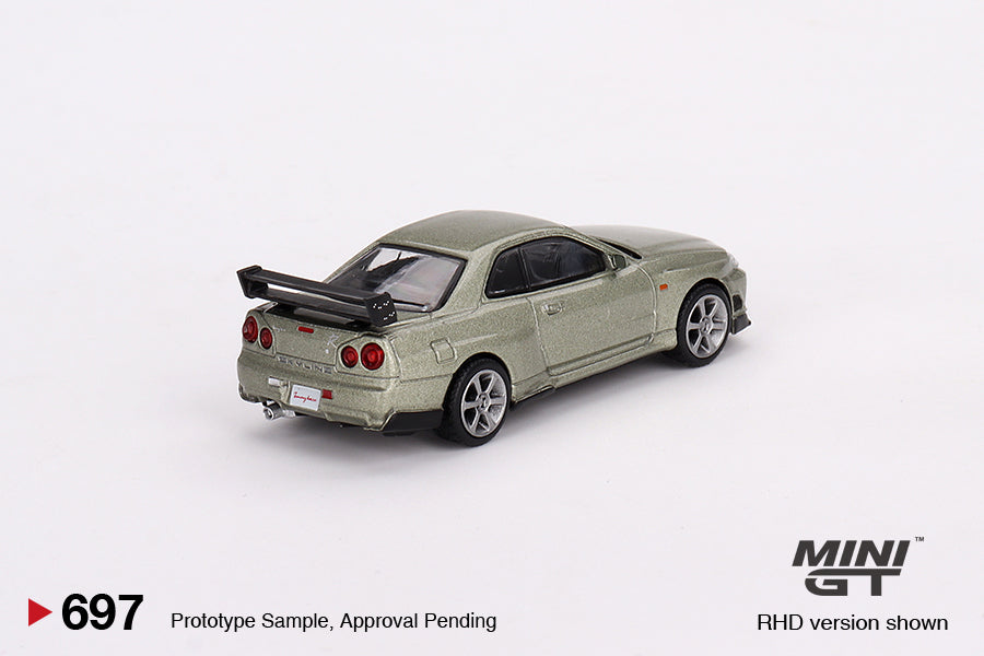 Mini GT Nissan Skyline GT-R R34 Tommykaira R-z Millenium Jade MGT00697 1/64 Die Cast