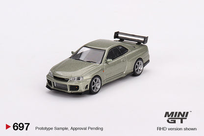 Mini GT Nissan Skyline GT-R R34 Tommykaira R-z Millenium Jade MGT00697 1/64 Die Cast