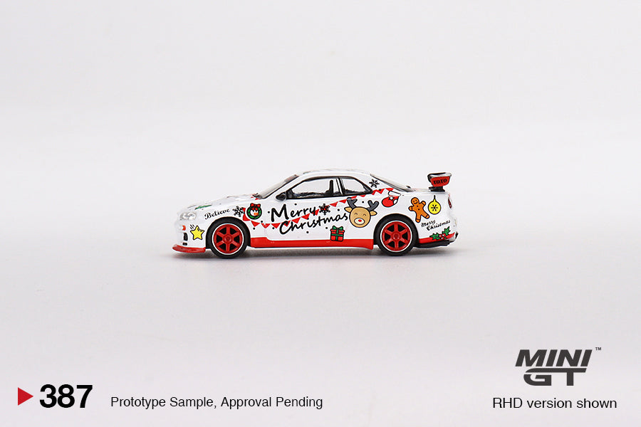 Mini GT Nissan Skyline GT-R R34 Top Secret 2022 Christmas Limited Edition MGT00387 1/64 Diecast