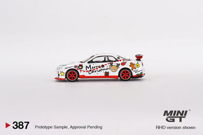Mini GT Nissan Skyline GT-R R34 Top Secret 2022 Christmas Limited Edition MGT00387 1/64 Diecast
