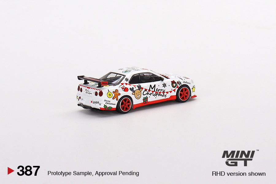 Mini GT Nissan Skyline GT-R R34 Top Secret 2022 Christmas Limited Edition MGT00387 1/64 Diecast