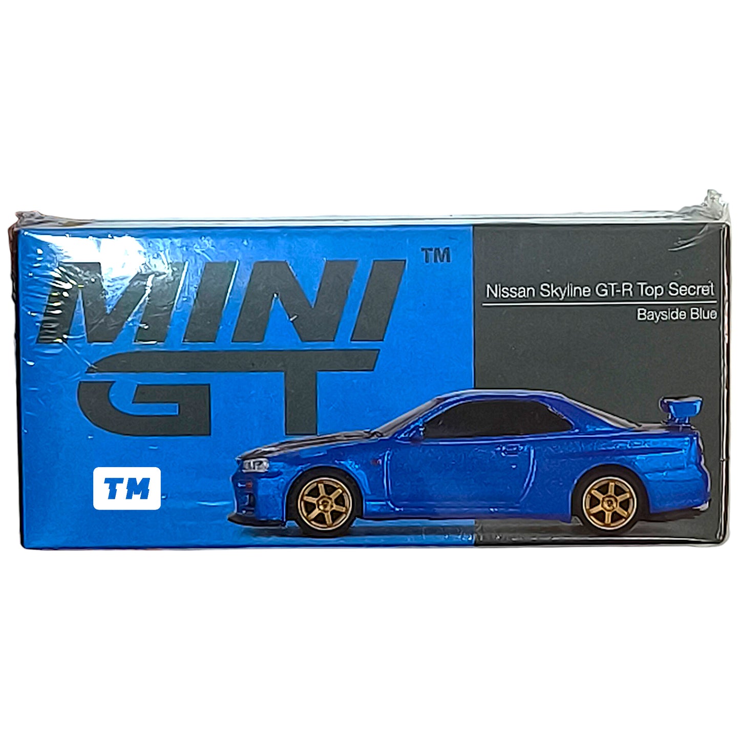 Mini GT Nissan Skyline GT-R R34 Top Secret Bayside Blue MGT00531 1/64 Diecast