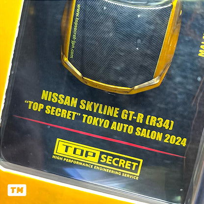 Inno64 Nissan Skyline GT-R R34 Top Secret Tokyo Auto Salon 2024 1/64 Diecast