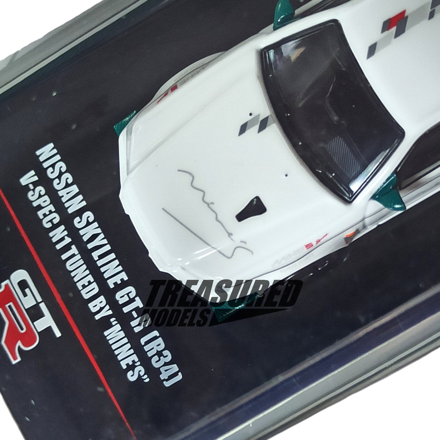 Inno64 Nissan Skyline GT-R R34 V-Spec N1 Tuned By Mine's 1/64 Die Cast