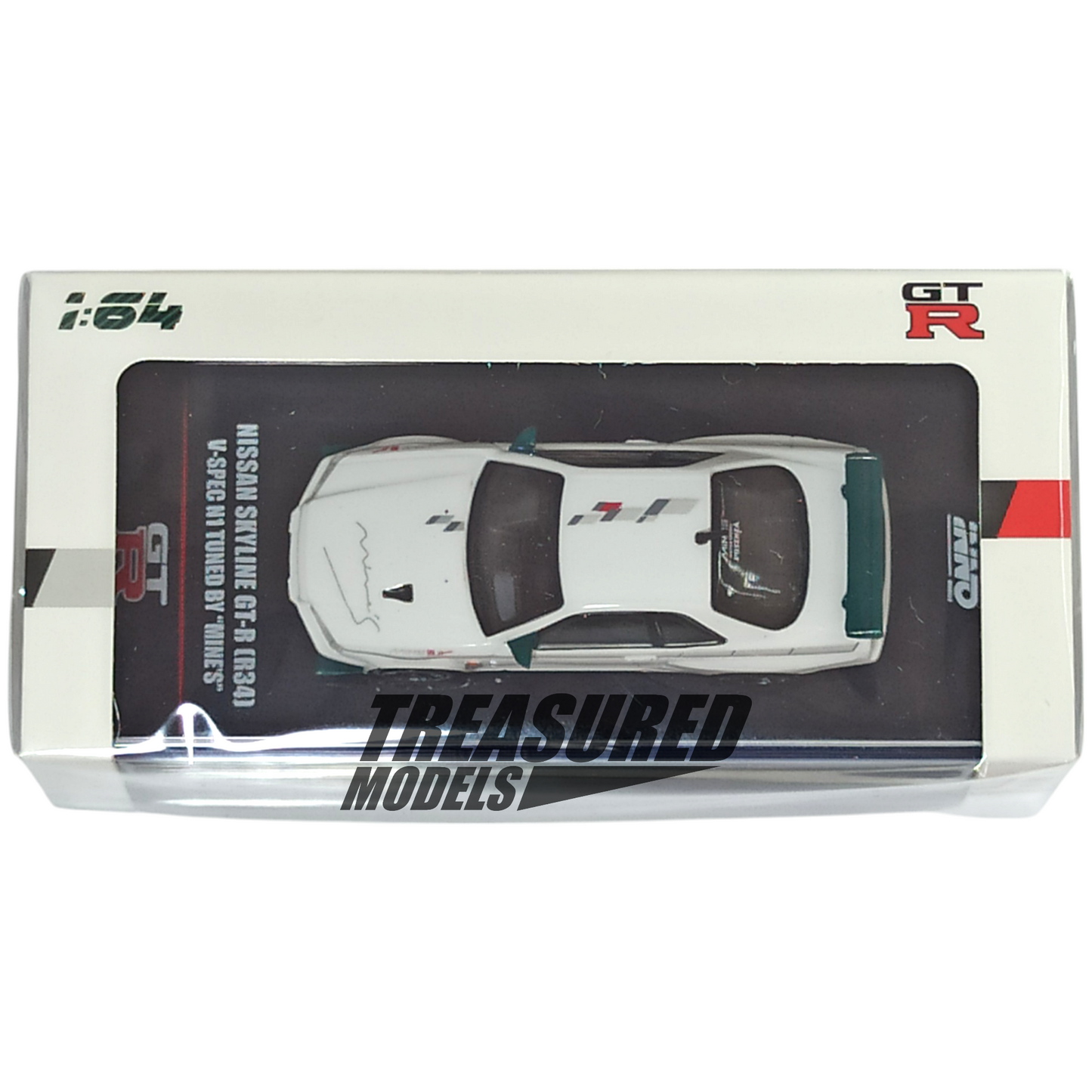 Inno64 Nissan Skyline GT-R R34 V-Spec N1 Tuned By Mine's 1/64 Die Cast