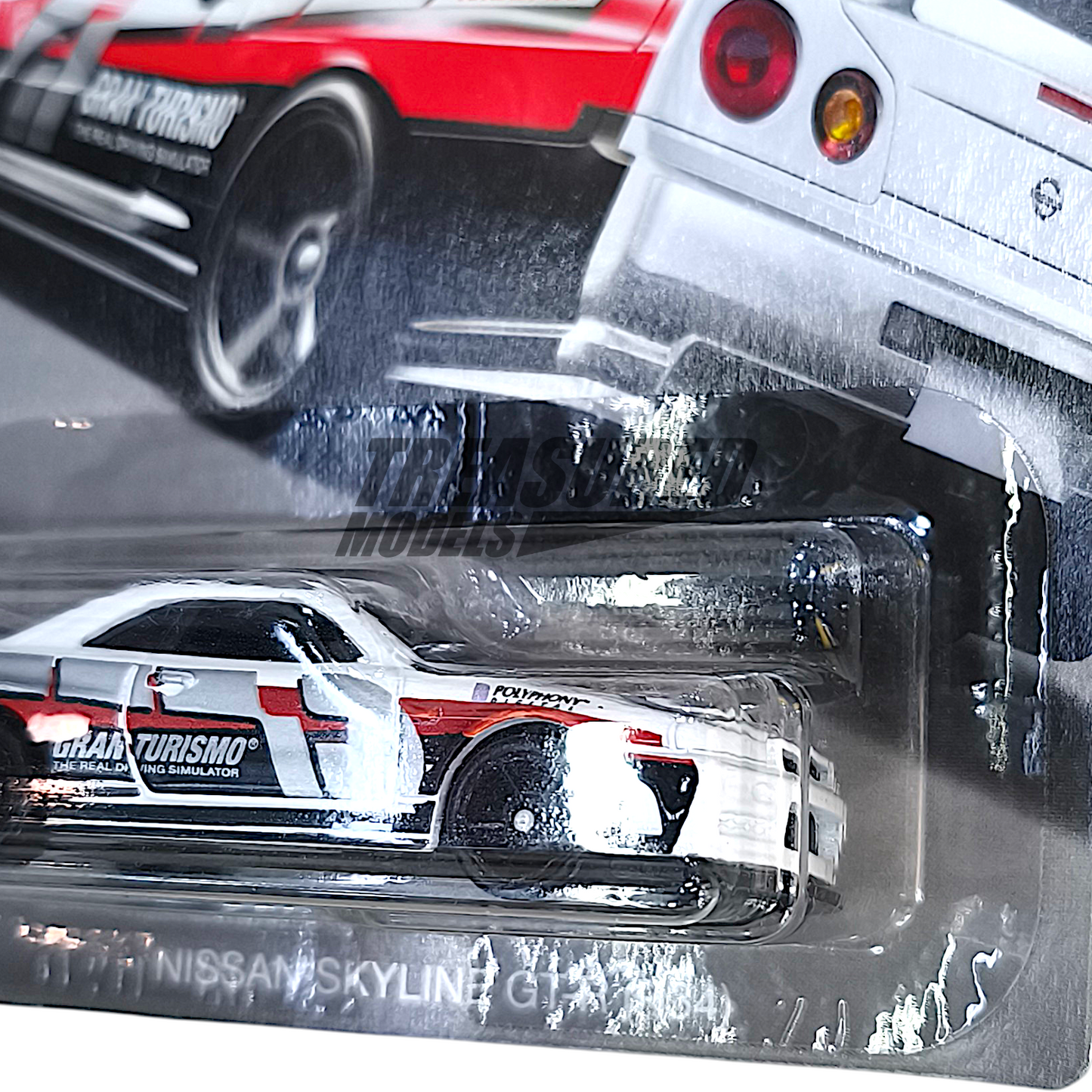 Hot Wheels Nissan Skyline GT-R R34 White 2018 Gran Turismo 1/64 Diecast