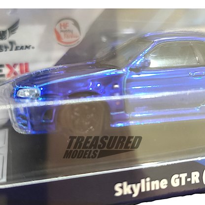 GCD Nissan Skyline GT-R R34 Z-Tune Blue Chrome IDE 2025 1/64 Diecast