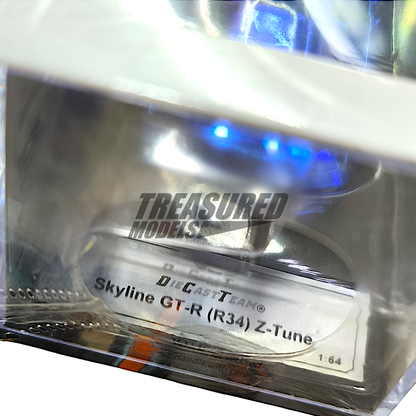 GCD Nissan Skyline GT-R R34 Z-Tune Blue Chrome IDE 2025 1/64 Diecast