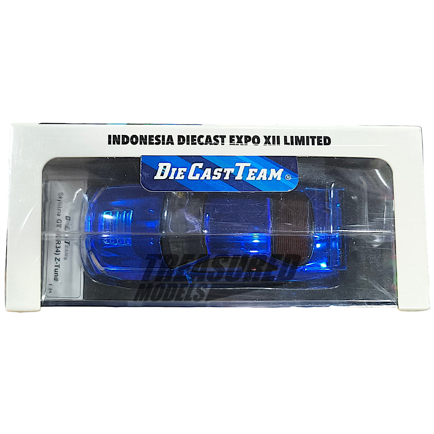 GCD Nissan Skyline GT-R R34 Z-Tune Blue Chrome IDE 2025 1/64 Diecast