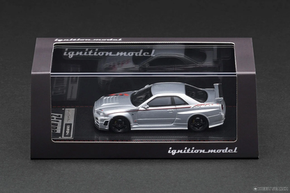 *Pre-Order* Ignition Model Nissan Skyline GT-R R34 Z-Tune Silver 1/64 Die Cast