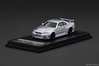 *Pre-Order* Ignition Model Nissan Skyline GT-R R34 Z-Tune Silver 1/64 Die Cast