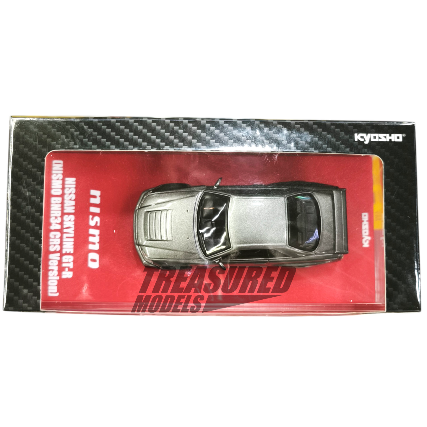 Kyosho Nissan Skyline GT-R R34 with LED Gray Nismo BNR34 CRS Version MOTN 1/64 Die Cast