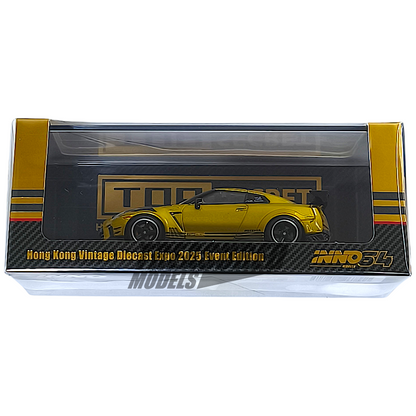 Inno64 Nissan Skyline GT-R R35 Top Secret Black Carbon Hong Kong Vintage Diecast Expo 2025 1/64 Die Cast