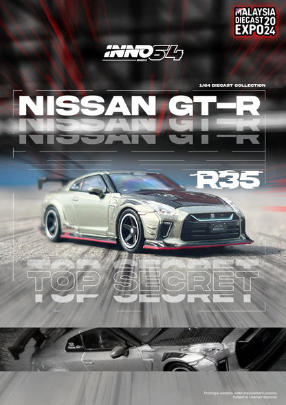 Inno64 Nissan Skyline GT-R R35 Top Secret Malaysia Diecast Expo 2024 IN64-R35TS-MDX24 1/64 Diecast