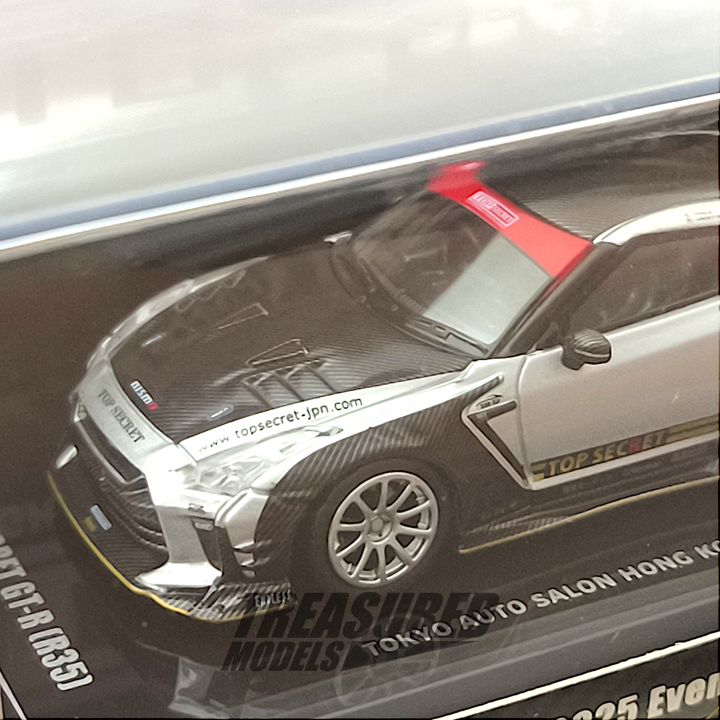 Inno64 2pcs-Set Nissan Skyline GT-R R33 & R35 Top Secret TASHK 25 Limited Edition 1/64 Diecast