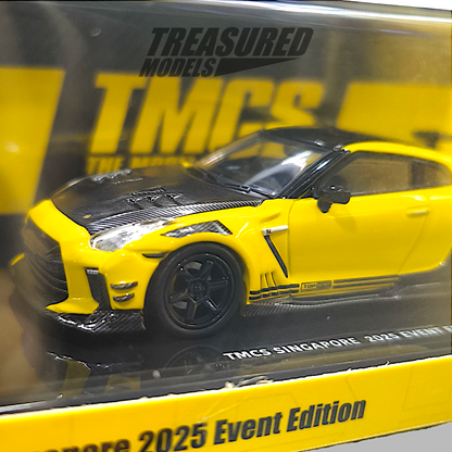 Inno64 Nissan Skyline GT-R R35 Top Secret Yellow TMCS Singapore 2025 1/64 Diecast