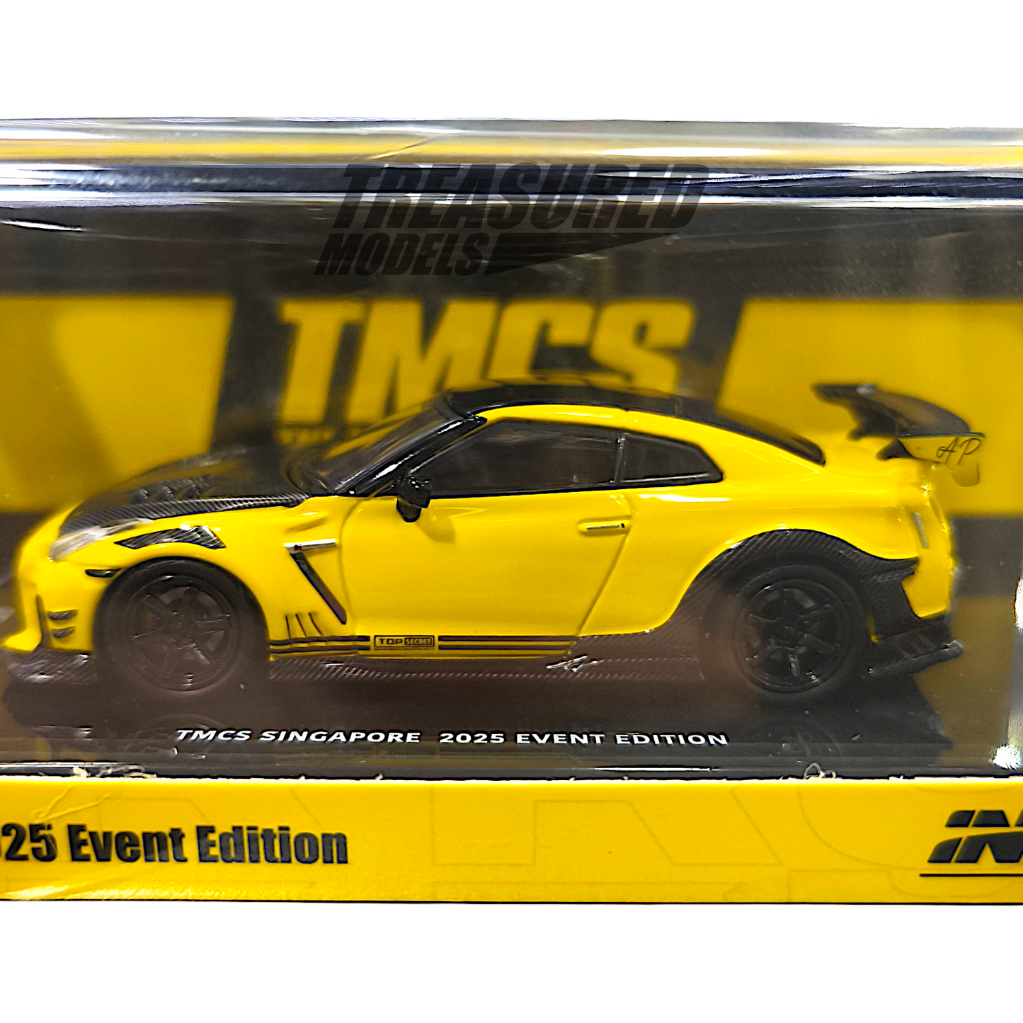 Inno64 Nissan Skyline GT-R R35 Top Secret Yellow TMCS Singapore 2025 1/64 Diecast