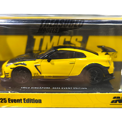 Inno64 Nissan Skyline GT-R R35 Top Secret Yellow TMCS Singapore 2025 1/64 Diecast