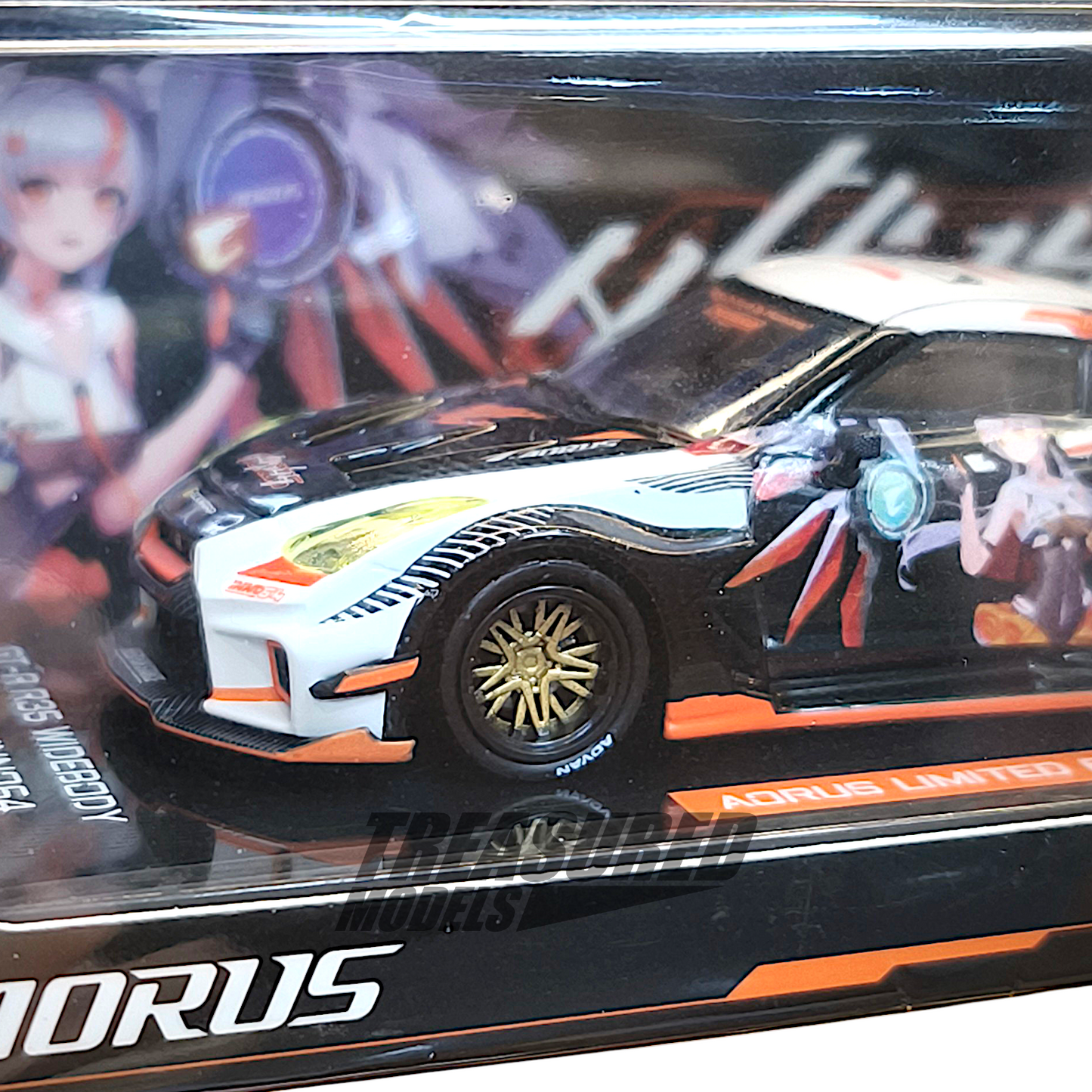Inno64 Nissan Skyline GT-R R35 Widebody AORUS 2025 Bilibili World Anime Show Exclusive 1/64 Diecast