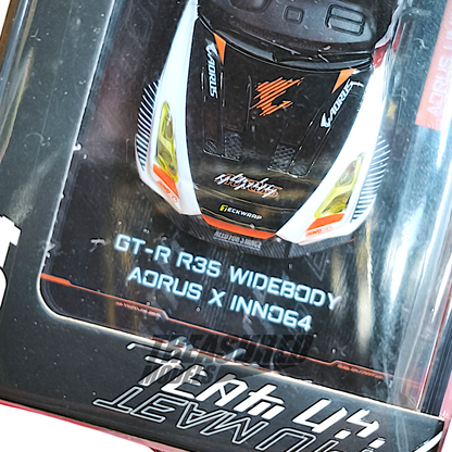 Inno64 Nissan Skyline GT-R R35 Widebody AORUS 2025 Bilibili World Anime Show Exclusive 1/64 Diecast