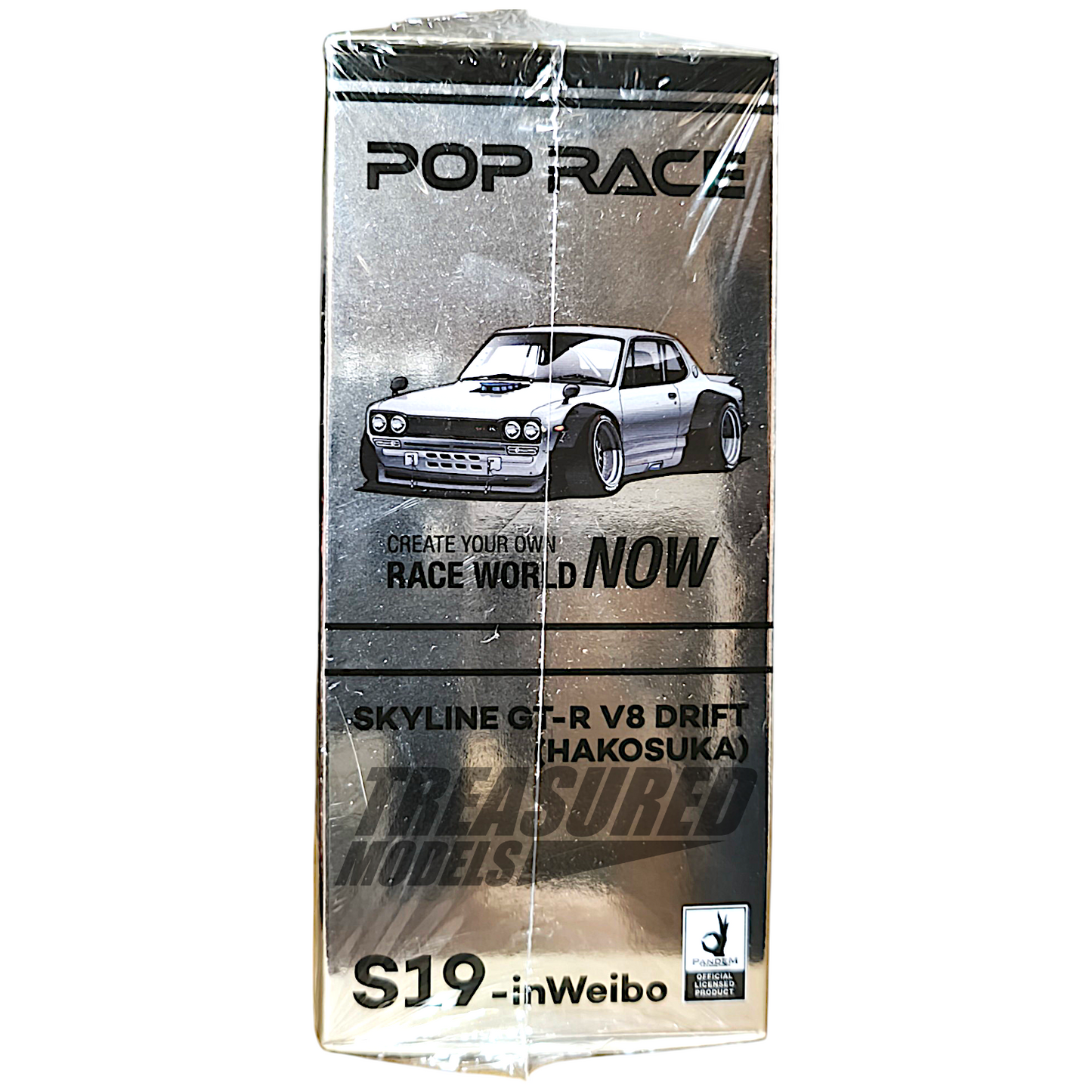 Pop Race Nissan Skyline GT-R V8 Drift Hakosuka China Exclusive S19-inWeibo 1/64 Diecast