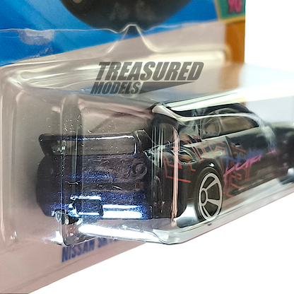 Hot Wheels Nissan Skyline GT-R (BCNR33) Metalflake Dark Blue 2025 Main Line HW 70s vs 90s 1/64 Diecast