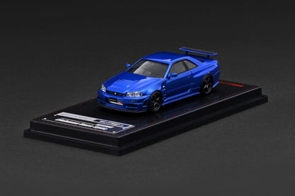 Ignition Model Nissan Skyline GT-R (BNR34) NISMO customized Blue Metallic 4174 1/64 Diecast