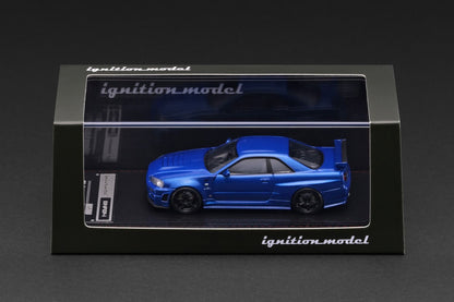 Ignition Model Nissan Skyline GT-R (BNR34) NISMO customized Blue Metallic 4174 1/64 Diecast