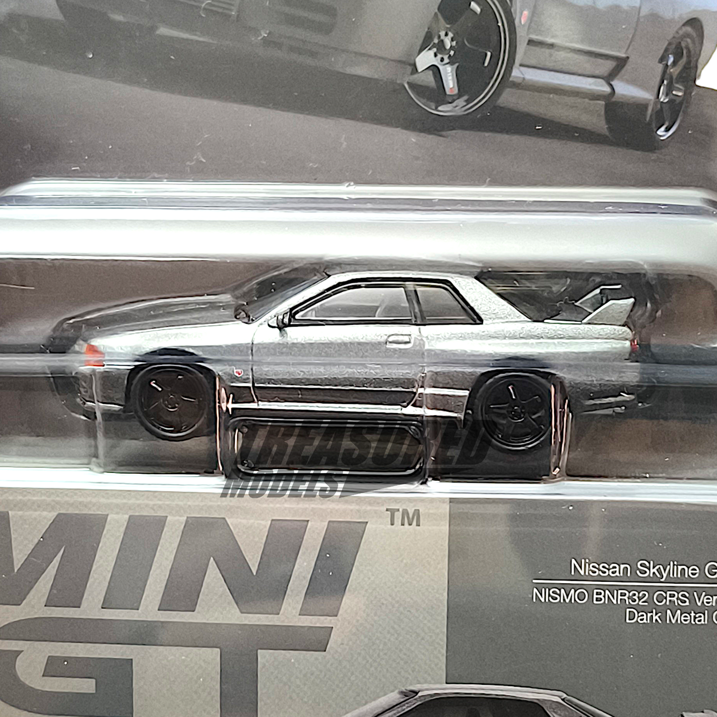 Mini GT Nissan Skyline GT-R (NISMO BNR32 CRS Version) Dark Metal Gray Blister Packaging MGT01024 1/64 Diecast