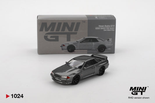 Mini GT Nissan Skyline GT-R (NISMO BNR32 CRS Version) Dark Metal Gray MGT01024 1/64 Diecast