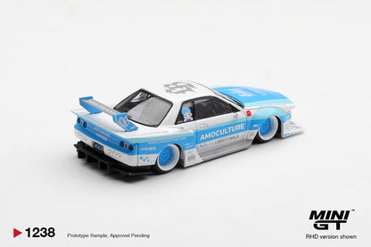 [Pre-Order] Mini GT Nissan Skyline GT-R (R32) LBWK Kaido Works AMOCULTURE MGT01238 1/64 Diecast