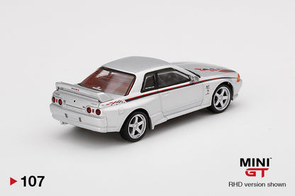 Mini GT Nissan Skyline GT-R (R32) Nismo S-Tune Silver MGT00107 1/64 Die Cast