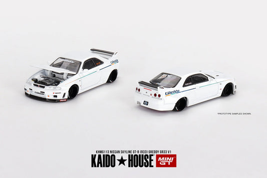 Kaido House Nissan Skyline GT-R (R33) Greddy GR33 V1 KHMG113 1/64 Diecast