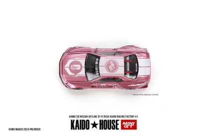 Kaido House Nissan Skyline GT-R (R34) KAIDO RACING FACTORY V1 KHMG128 1/64 Die Cast