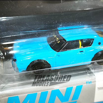 Mini GT Nissan Skyline Kenmeri Liberty Walk Baby Blue IMX MGT00712 1/64 Diecast