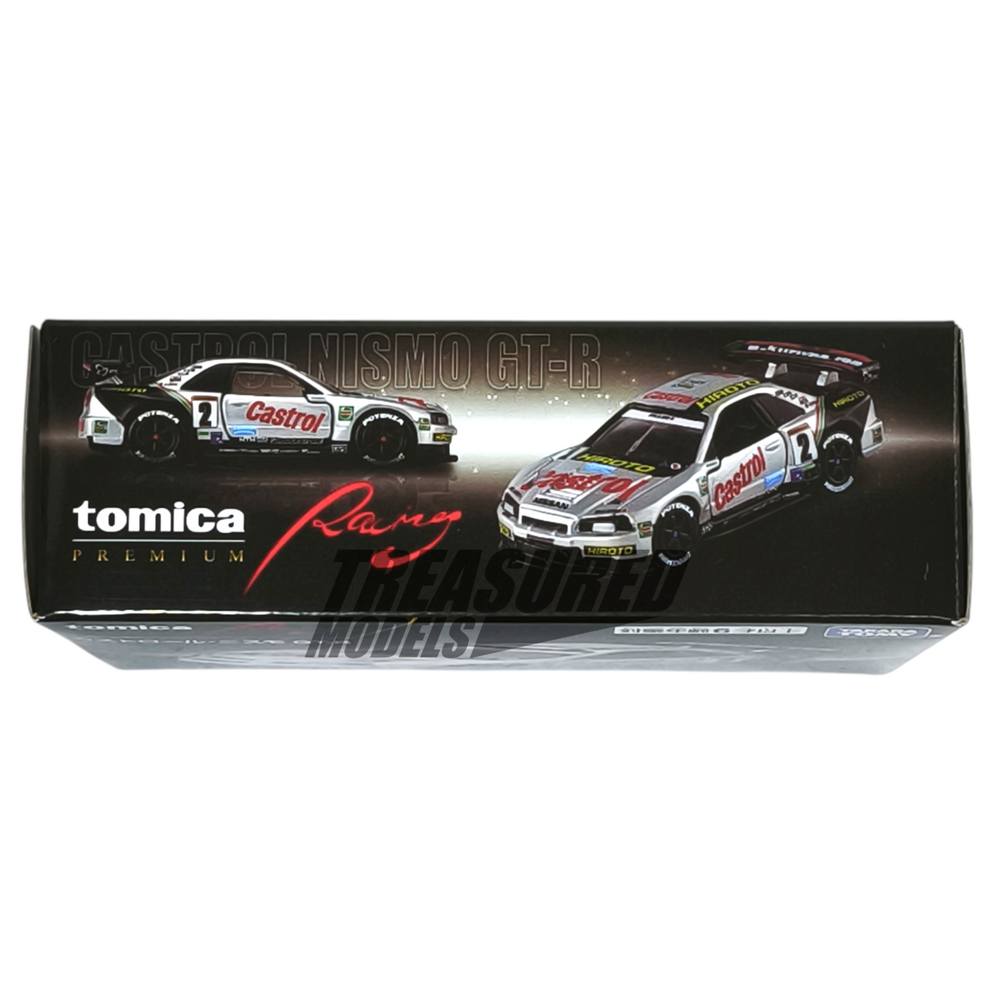 Tomica Nissan Skyline Nismo GT-R R34 Castrol Racing Silver Tomica Premium