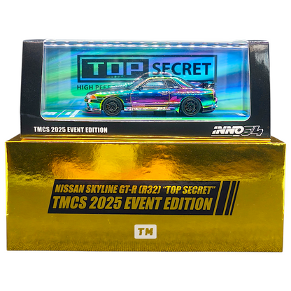 CHASE! Inno64 Nissan Skyline R32 GT-R Top Secret Chameleon TMCS2025 1/64 Diecast
