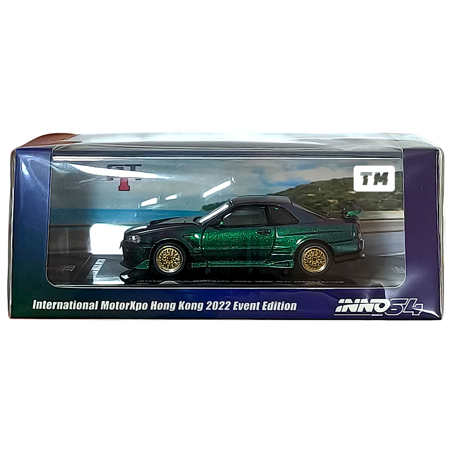 Inno64 Nissan Skyline R34 GT-T Purple Chameleon International MotorXpo Hong Kong 2022 Event Edition 1/64 Diecast