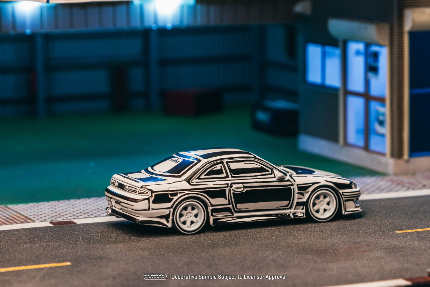 [Pre-Order] Tarmac Works Nissan VERTEX Silvia S14 - Designed by JOSHUA VIDES T64G-018-JV 1/64 Diecast