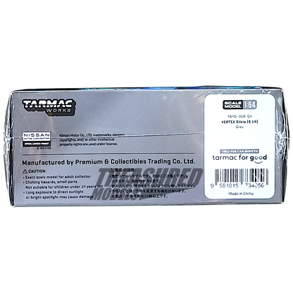 Tarmac Works Nissan VERTEX Silvia S14 T64G-018-GY 1/64 Diecast